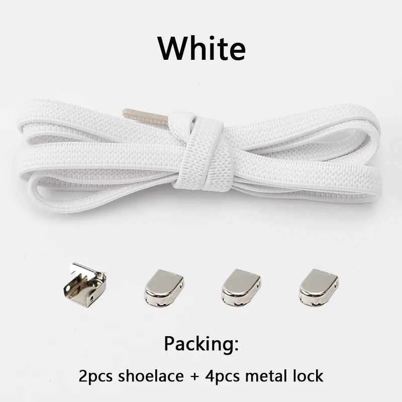 No Tie Elastic Shoe Laces One Size Fits All Adult and Kids Shoes Shoelaces for Sneakers Shoelace Tieless Flat Expand Shoestrings