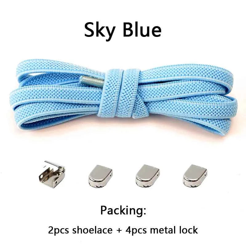No Tie Elastic Shoe Laces One Size Fits All Adult and Kids Shoes Shoelaces for Sneakers Shoelace Tieless Flat Expand Shoestrings