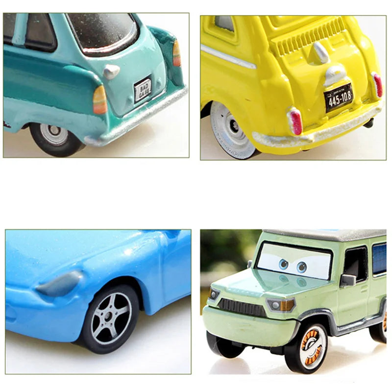 Cars Disney Pixar Cars Lightning McQueen Mater Jackson Storm The King Mater 1:55 Metal Alloy Car Toy Model Toys Children Gifts