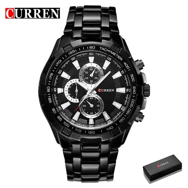 2022 CURREN Top Brand Quartz Watch Men Waterproof Sport Military Wristwatch Men Business Stainless Steel Male Clock Reloj Hombre