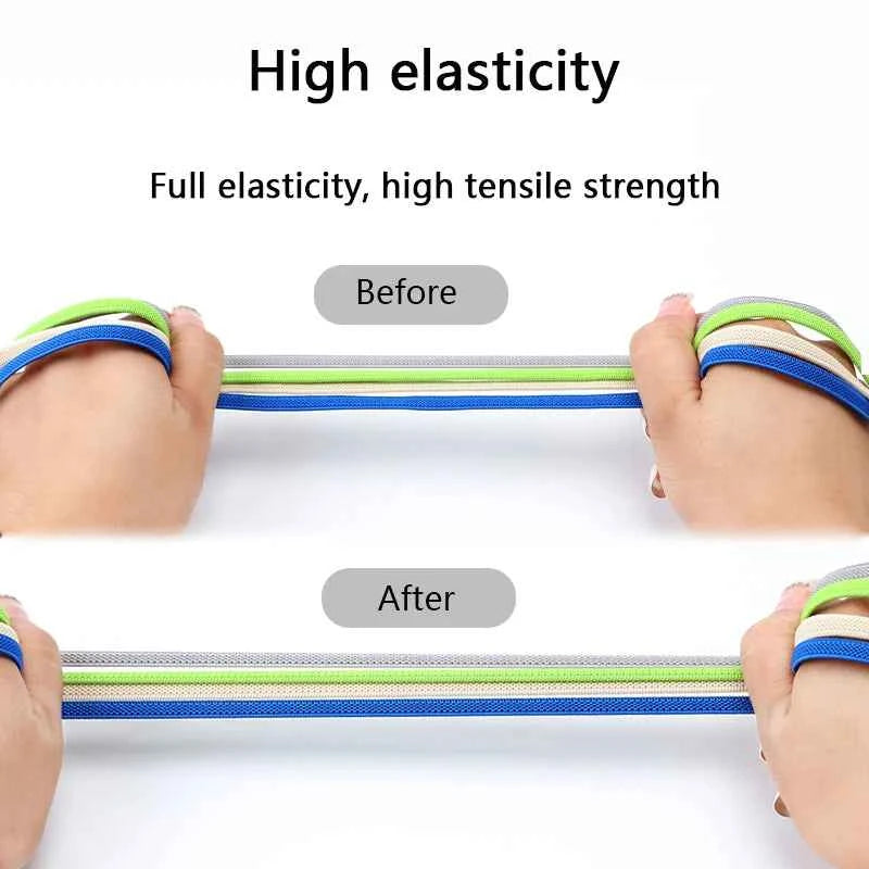No Tie Elastic Shoe Laces One Size Fits All Adult and Kids Shoes Shoelaces for Sneakers Shoelace Tieless Flat Expand Shoestrings