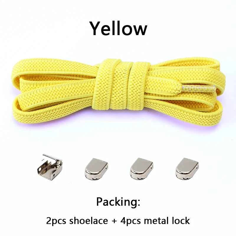 No Tie Elastic Shoe Laces One Size Fits All Adult and Kids Shoes Shoelaces for Sneakers Shoelace Tieless Flat Expand Shoestrings