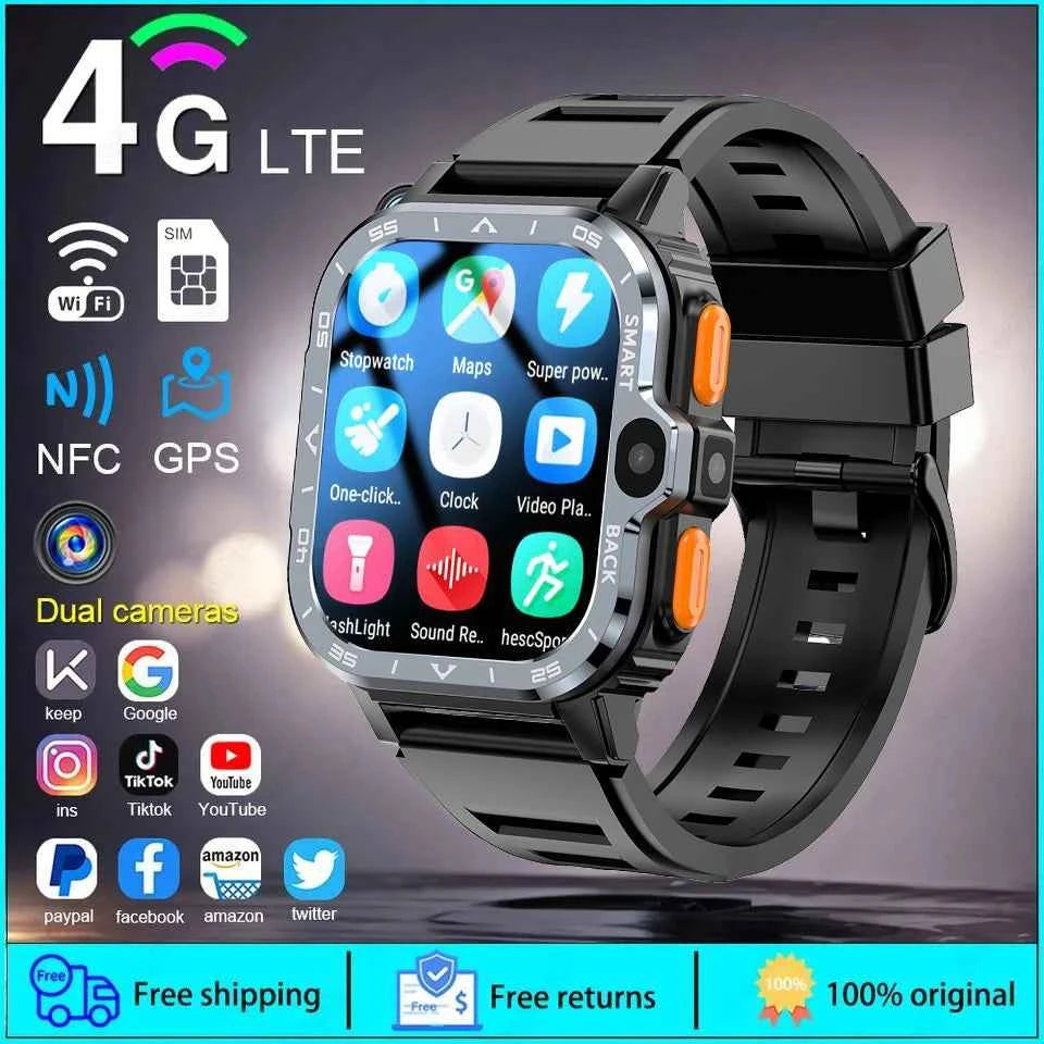 New For XIAOMI PGD Android Smart Watch Men GPS 16G/64G ROM Storage HD Dual Camera  2G 4G SIM WIFI Wireless Fast Internet Access