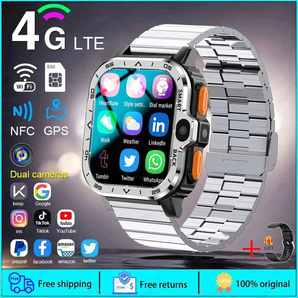 New For XIAOMI PGD Android Smart Watch Men GPS 16G/64G ROM Storage HD Dual Camera  2G 4G SIM WIFI Wireless Fast Internet Access