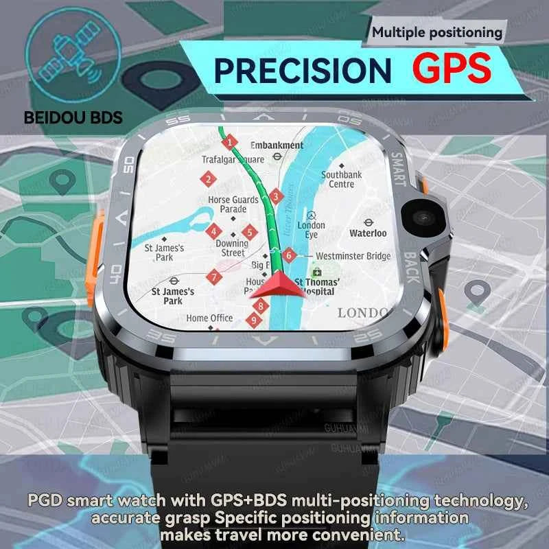 New For XIAOMI PGD Android Smart Watch Men GPS 16G/64G ROM Storage HD Dual Camera  2G 4G SIM WIFI Wireless Fast Internet Access