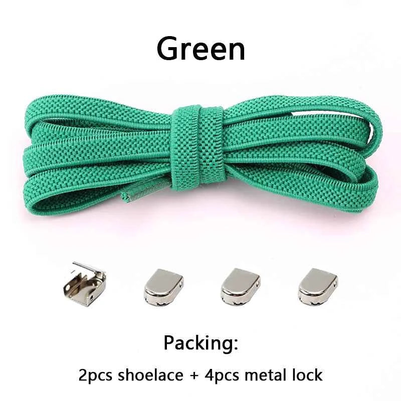 No Tie Elastic Shoe Laces One Size Fits All Adult and Kids Shoes Shoelaces for Sneakers Shoelace Tieless Flat Expand Shoestrings