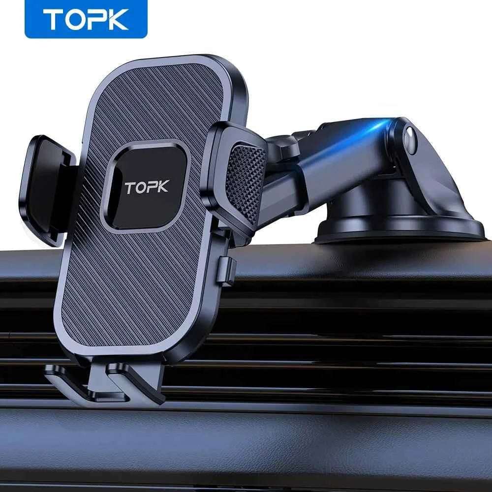 TOPK Car Phone Holder Gravity Stand for iPhone Xiaomi Samsung Car Mobile Support for Dashboard Windshield Air Vent Phone Mount