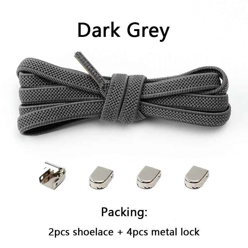No Tie Elastic Shoe Laces One Size Fits All Adult and Kids Shoes Shoelaces for Sneakers Shoelace Tieless Flat Expand Shoestrings