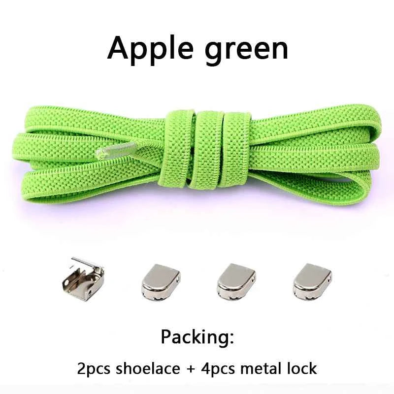 No Tie Elastic Shoe Laces One Size Fits All Adult and Kids Shoes Shoelaces for Sneakers Shoelace Tieless Flat Expand Shoestrings