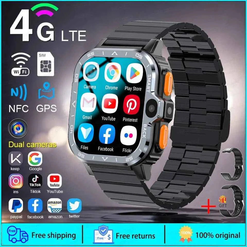 New For XIAOMI PGD Android Smart Watch Men GPS 16G/64G ROM Storage HD Dual Camera  2G 4G SIM WIFI Wireless Fast Internet Access