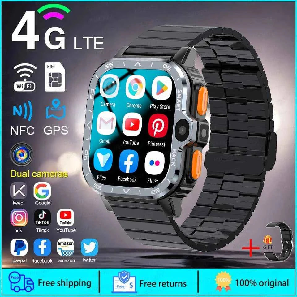 New For XIAOMI PGD Android Smart Watch Men GPS 16G/64G ROM Storage HD Dual Camera  2G 4G SIM WIFI Wireless Fast Internet Access