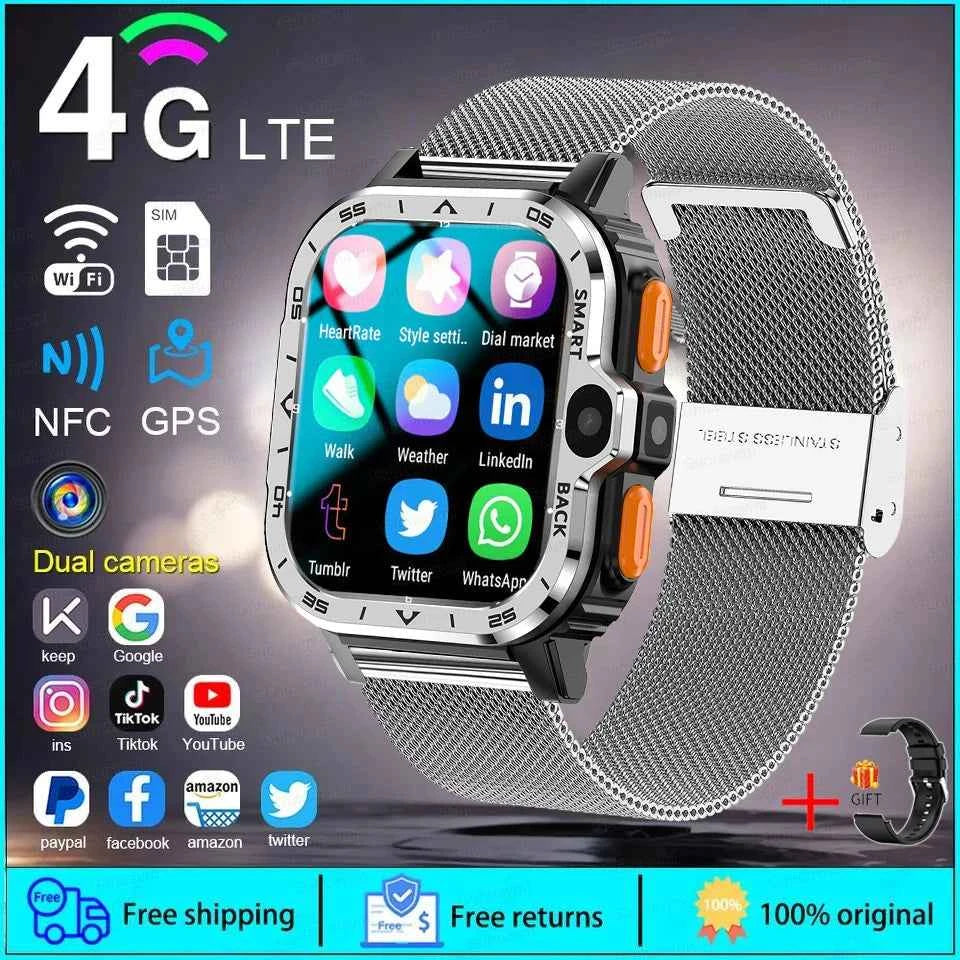 New For XIAOMI PGD Android Smart Watch Men GPS 16G/64G ROM Storage HD Dual Camera  2G 4G SIM WIFI Wireless Fast Internet Access