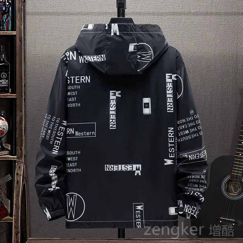 Big size sunscreen clothing men's jacket summer lightweight fishing thin skin coat Student Outdoor tide 7XL 6XL 5XL men clothing