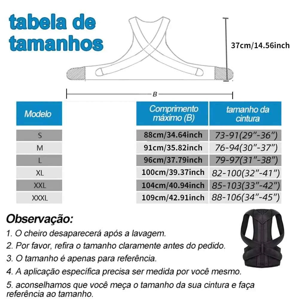 Achieve  Posture with Adjustable, Breathable Polyester Posture Corrector - Universal Fit for Pain Rel