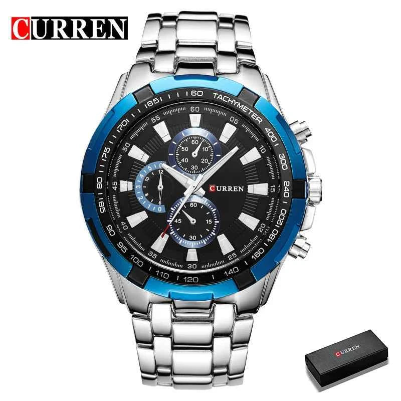 2022 CURREN Top Brand Quartz Watch Men Waterproof Sport Military Wristwatch Men Business Stainless Steel Male Clock Reloj Hombre