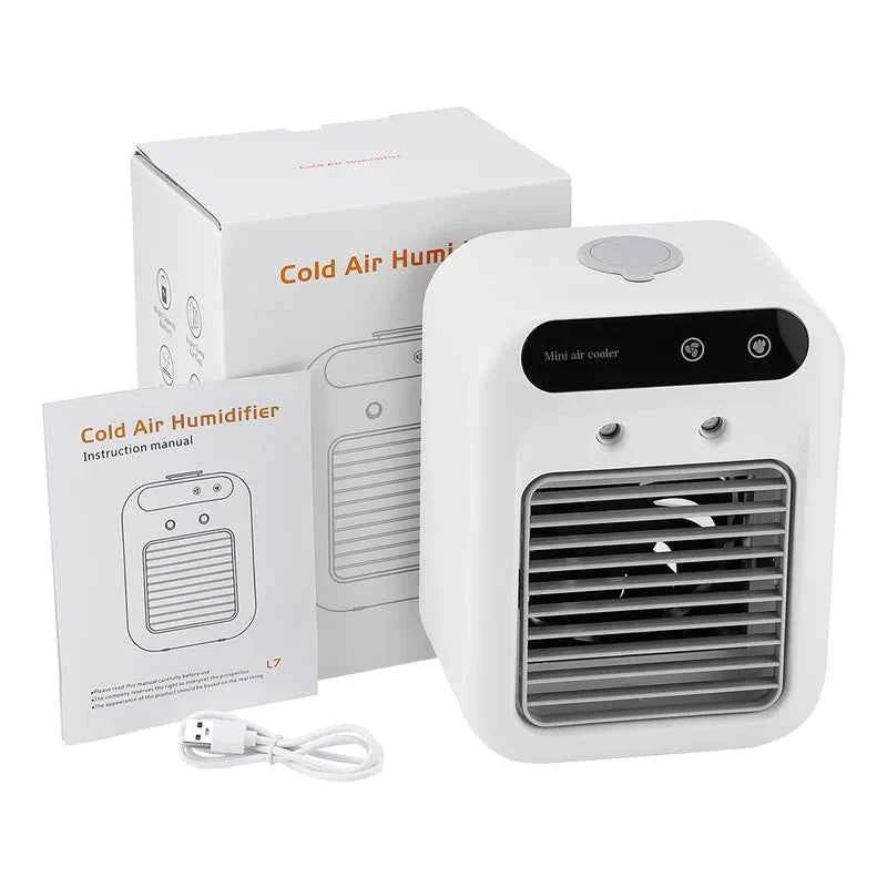 NNEOBA Portable Mini Air Conditioner Fan with Humidifier
