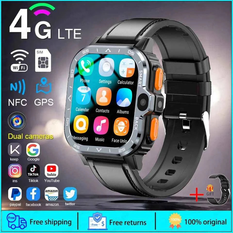 New For XIAOMI PGD Android Smart Watch Men GPS 16G/64G ROM Storage HD Dual Camera  2G 4G SIM WIFI Wireless Fast Internet Access