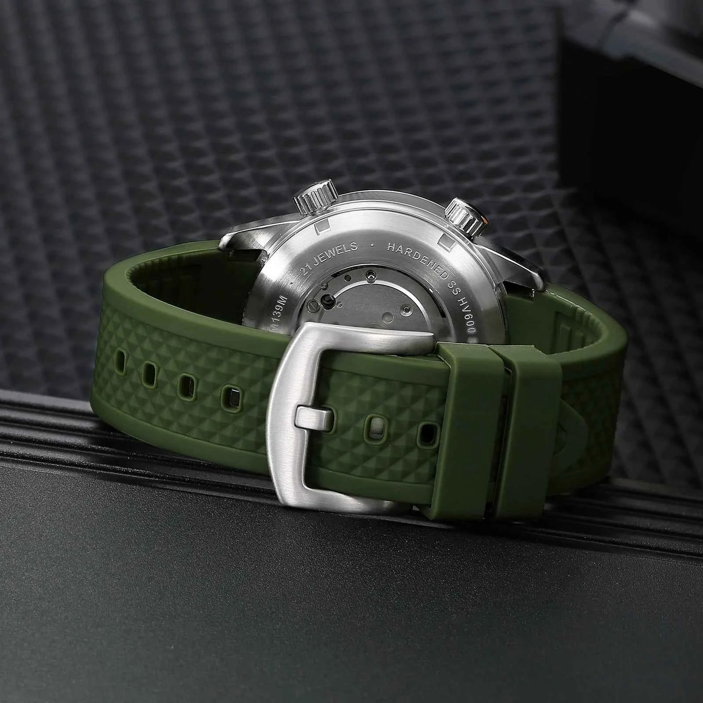 BERNY 20Bar Diver Men Mechanical Watch Miyota 8215 Super Luminous Sapphire Swiming Automatic Self Wind Silicone Men Wristwatch