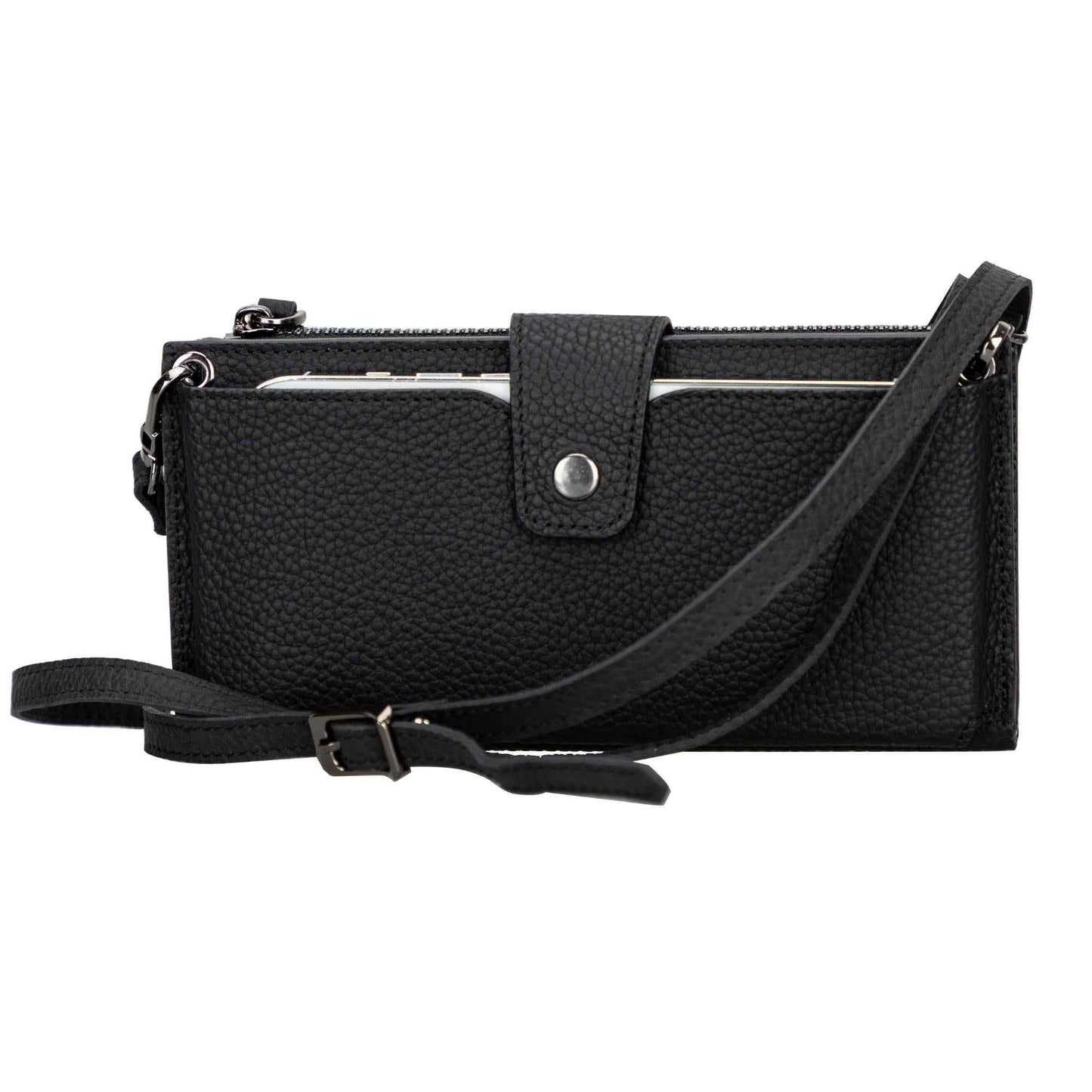 Kaycee Leather Women's Cell Phone Wallet with Strap