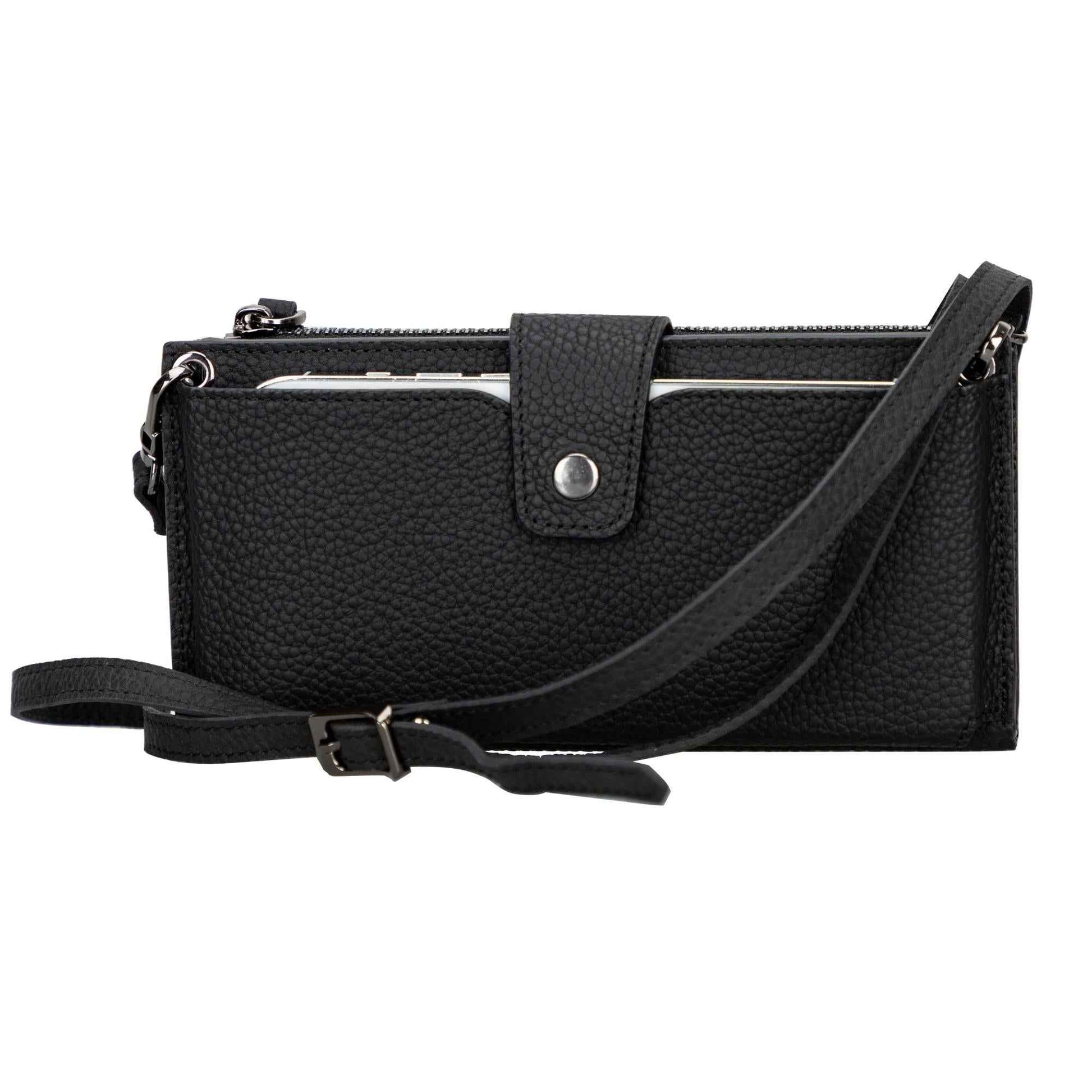 Kaycee Leather Women's Cell Phone Wallet with Strap